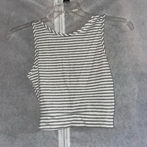 Grey and white top, Never worn, Size S
